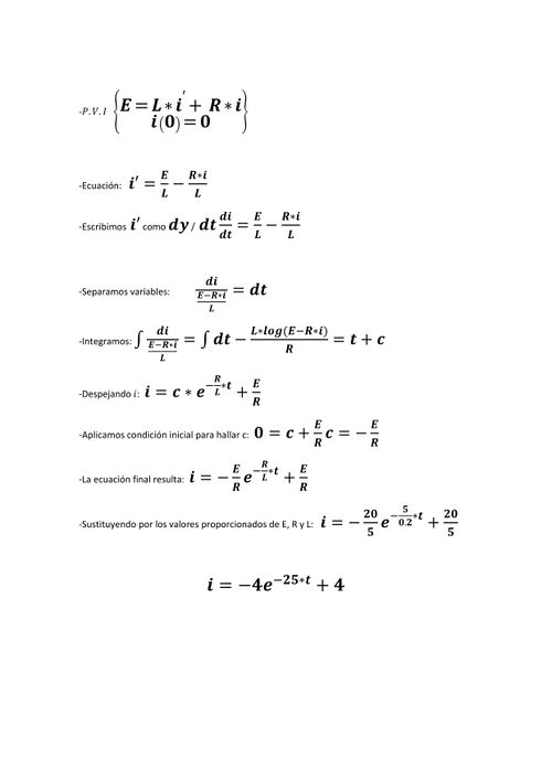 Cálculos analíticos.
