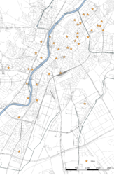 Mapa de hitos considerados en el estudio