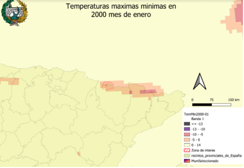 Temperaturas mínimas enero 2000