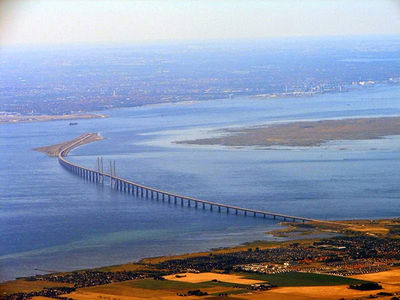 Puente de Øresund, entre Dinamarca y Suecia